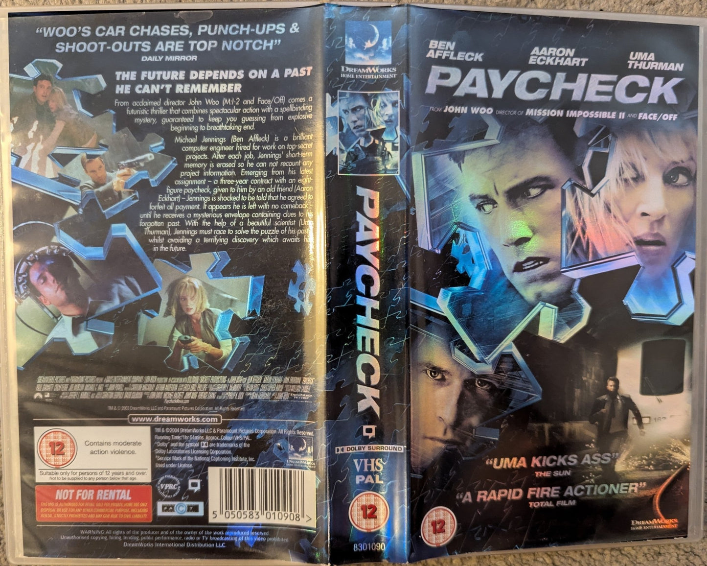 Paycheck (2003) VHS Video - Flippin Retro Video Shop