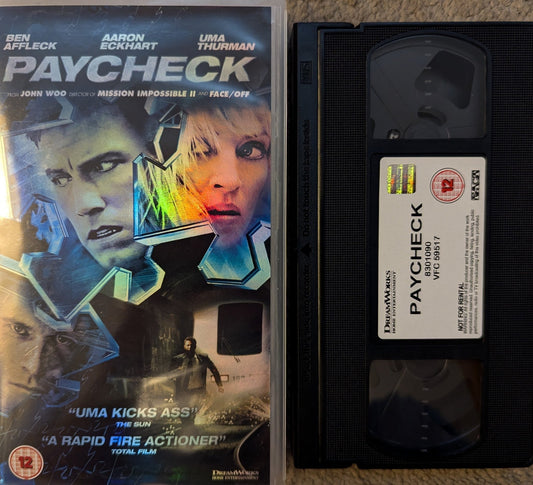 Paycheck (2003) VHS Video - Flippin Retro Video Shop