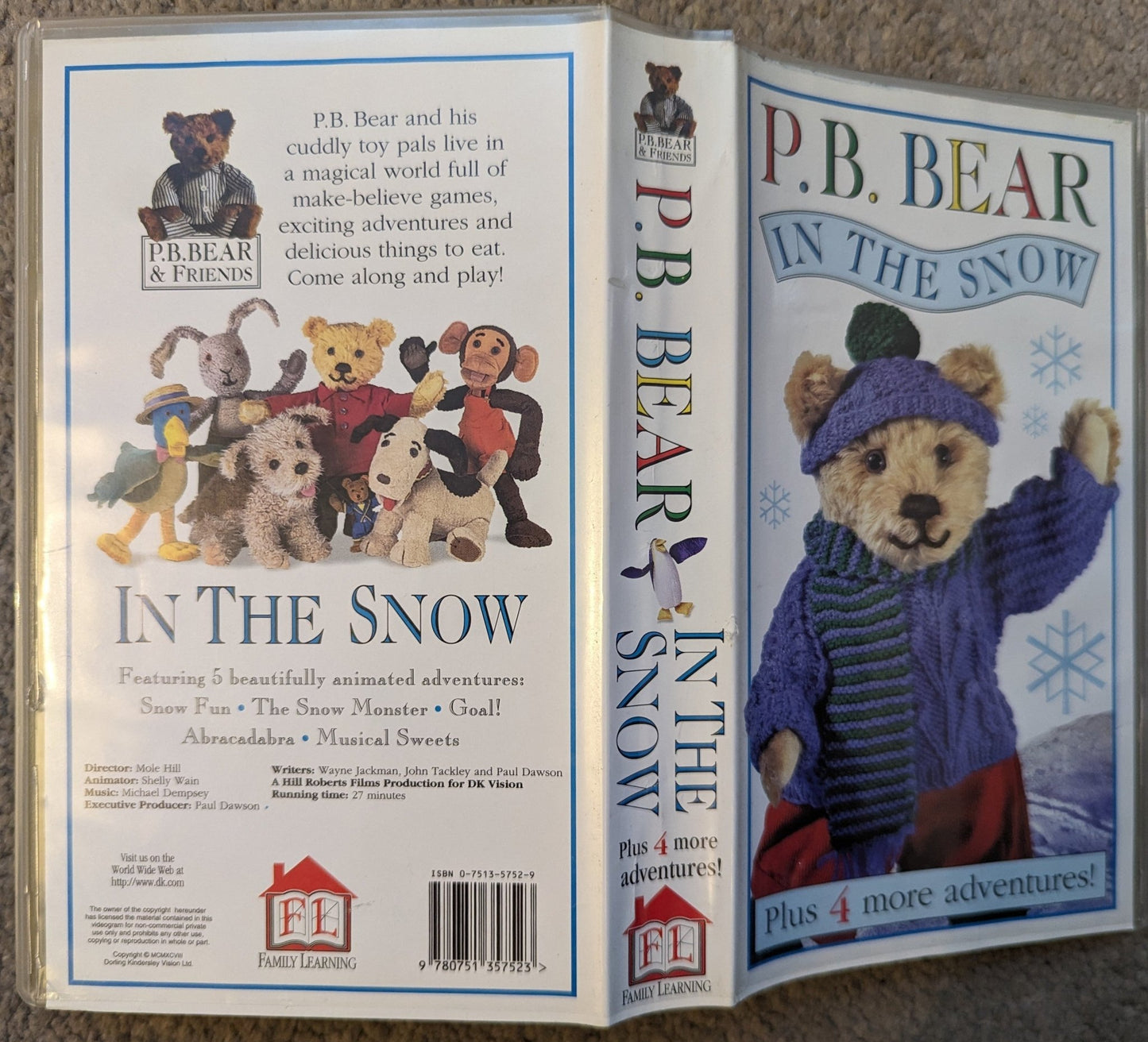 P.B Bear In The Snow VHS Video - Flippin Retro Video Shop