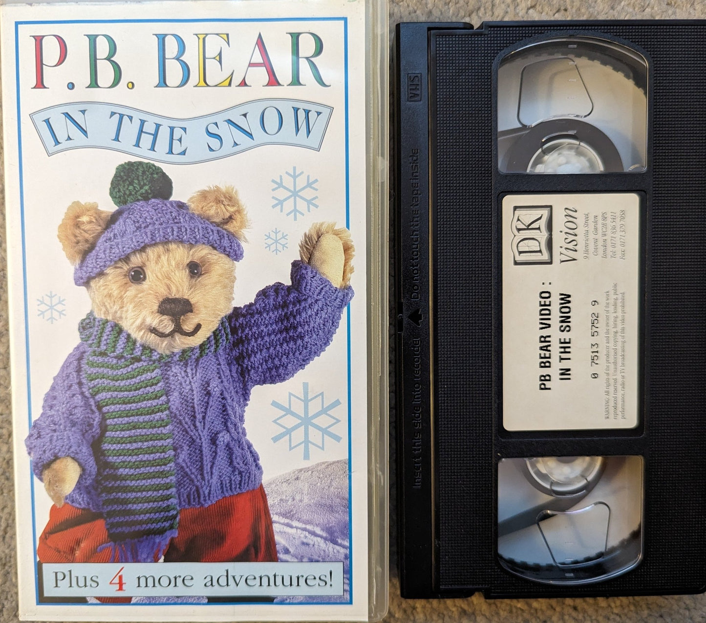 P.B Bear In The Snow VHS Video - Flippin Retro Video Shop