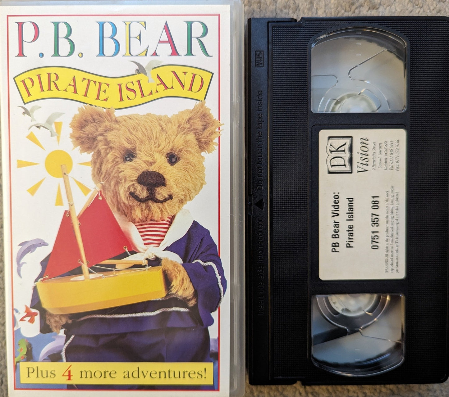 P.B Bear Pirate Island VHS Video - Flippin Retro Video Shop