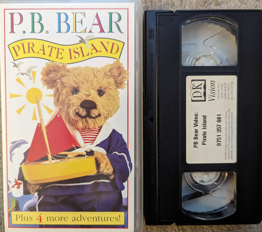 P.B Bear Pirate Island VHS Video - Flippin Retro Video Shop