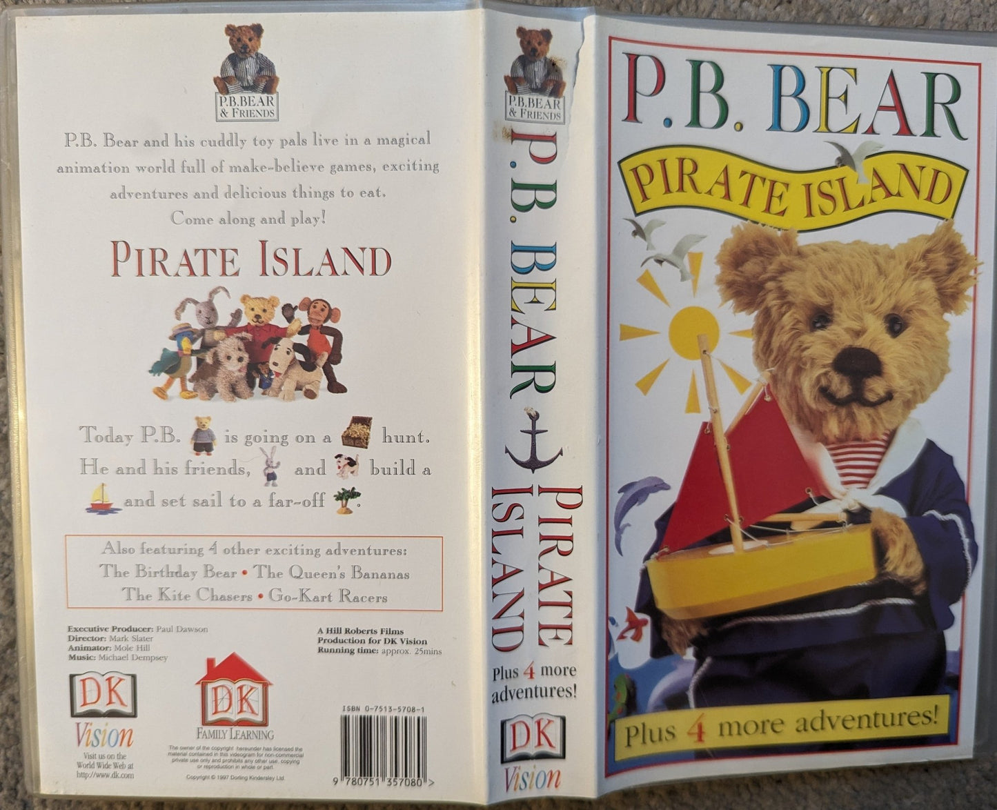 P.B Bear Pirate Island VHS Video - Flippin Retro Video Shop