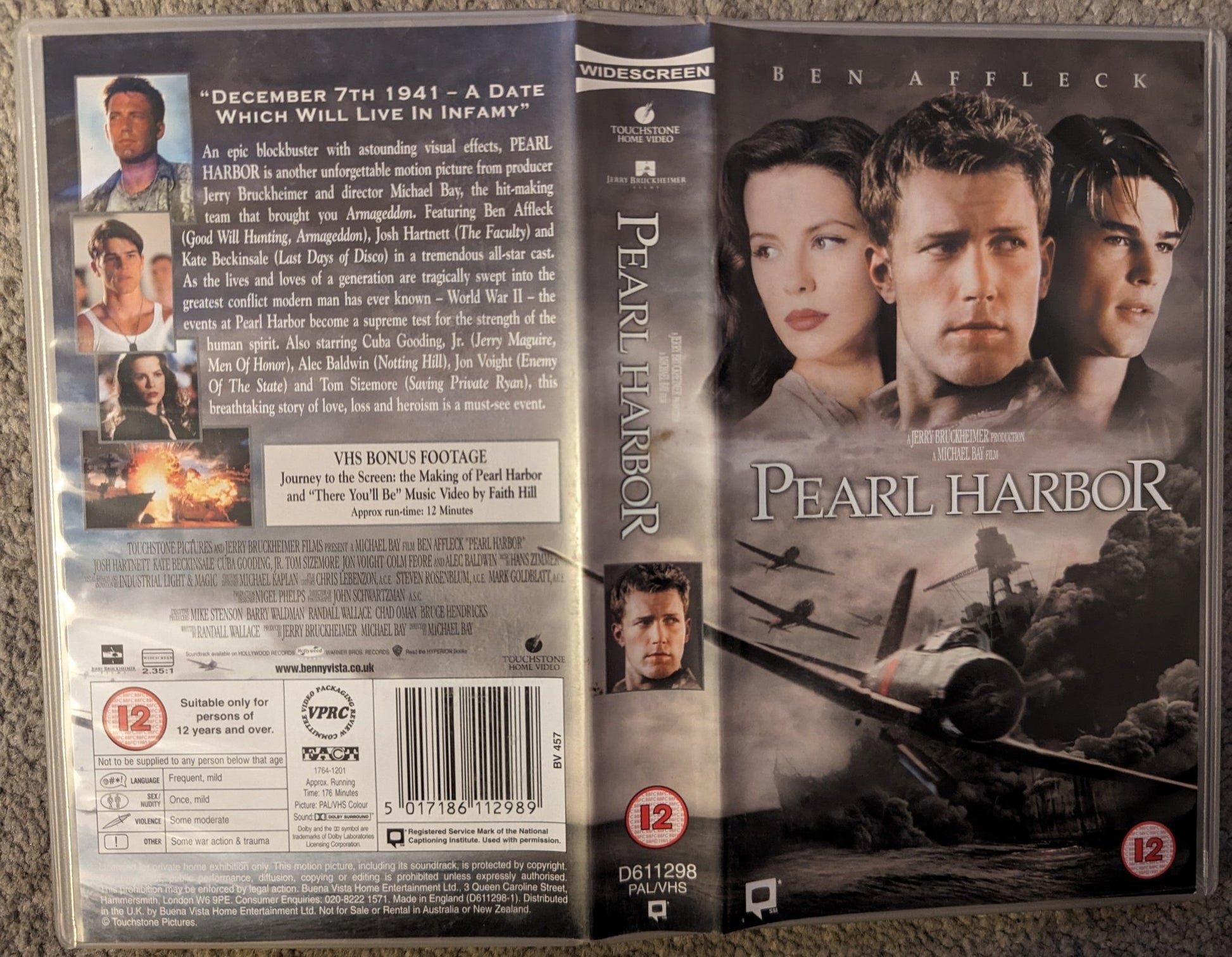 Pearl Harbour (2001) VHS Video Wide - screen - Flippin Retro Video Shop