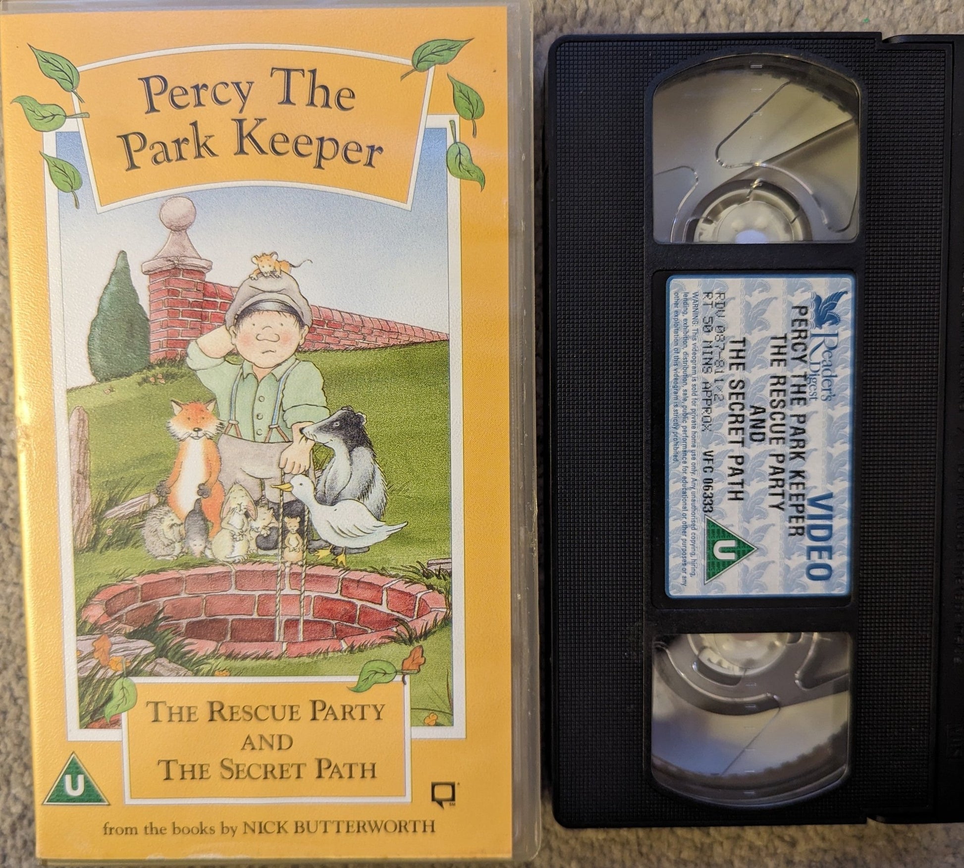 Percy The Park Keeper The Rescue Party & The Secret Path VHS Video - Flippin Retro Video Shop