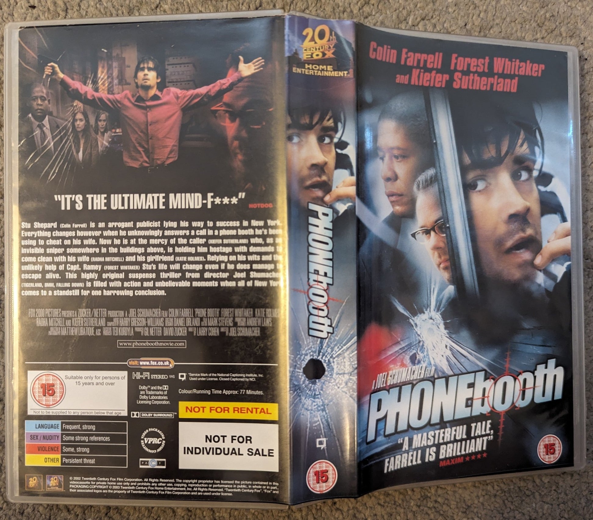 Phonebooth (2002) VHS Video *Sealed* - Flippin Retro Video Shop