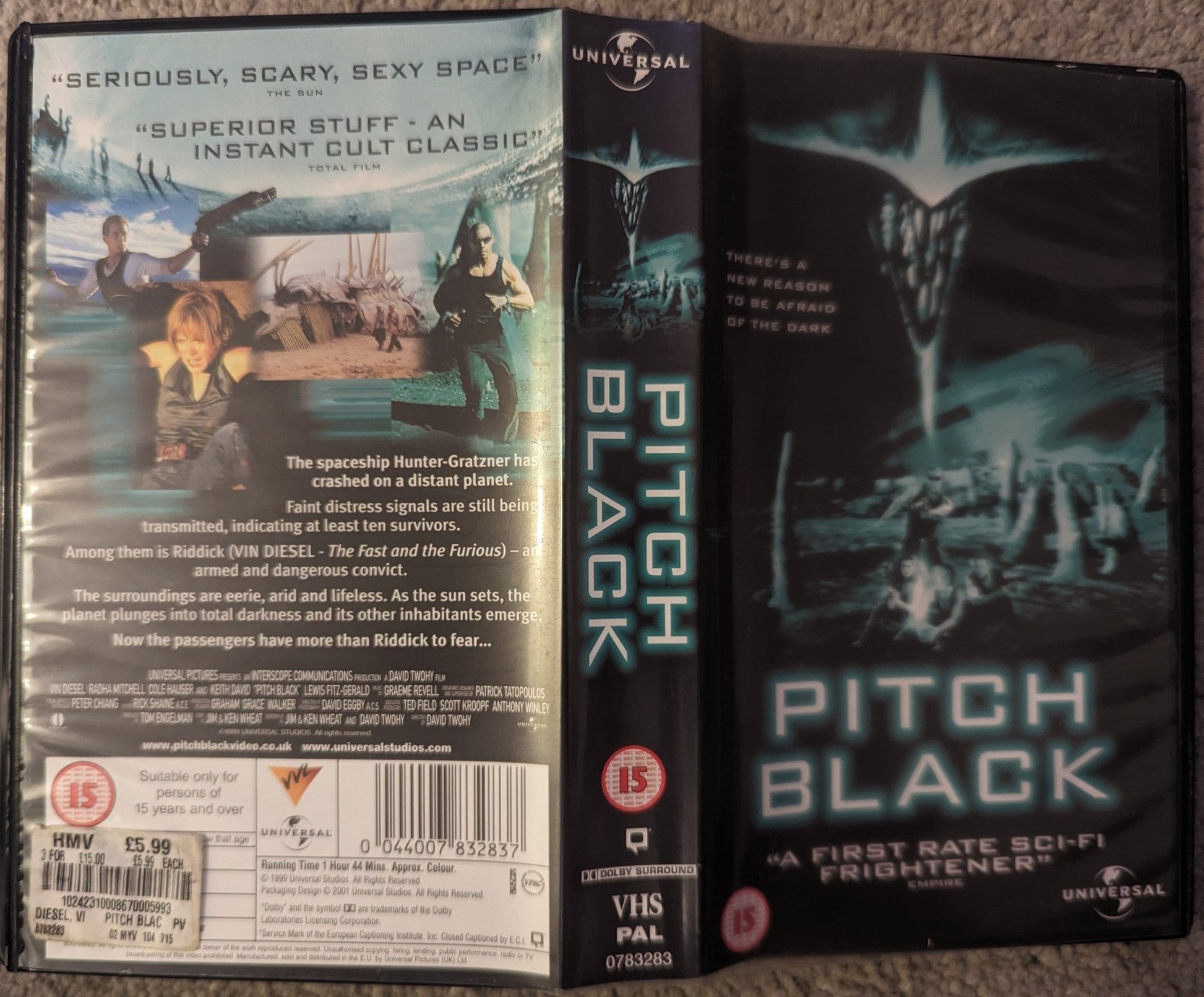 Pitch Black (2000) VHS Video - Flippin Retro Video Shop