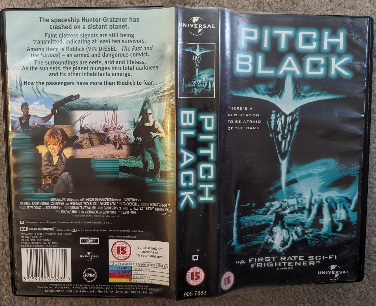 Pitch Black (2000) VHS Video alt - Flippin Retro Video Shop