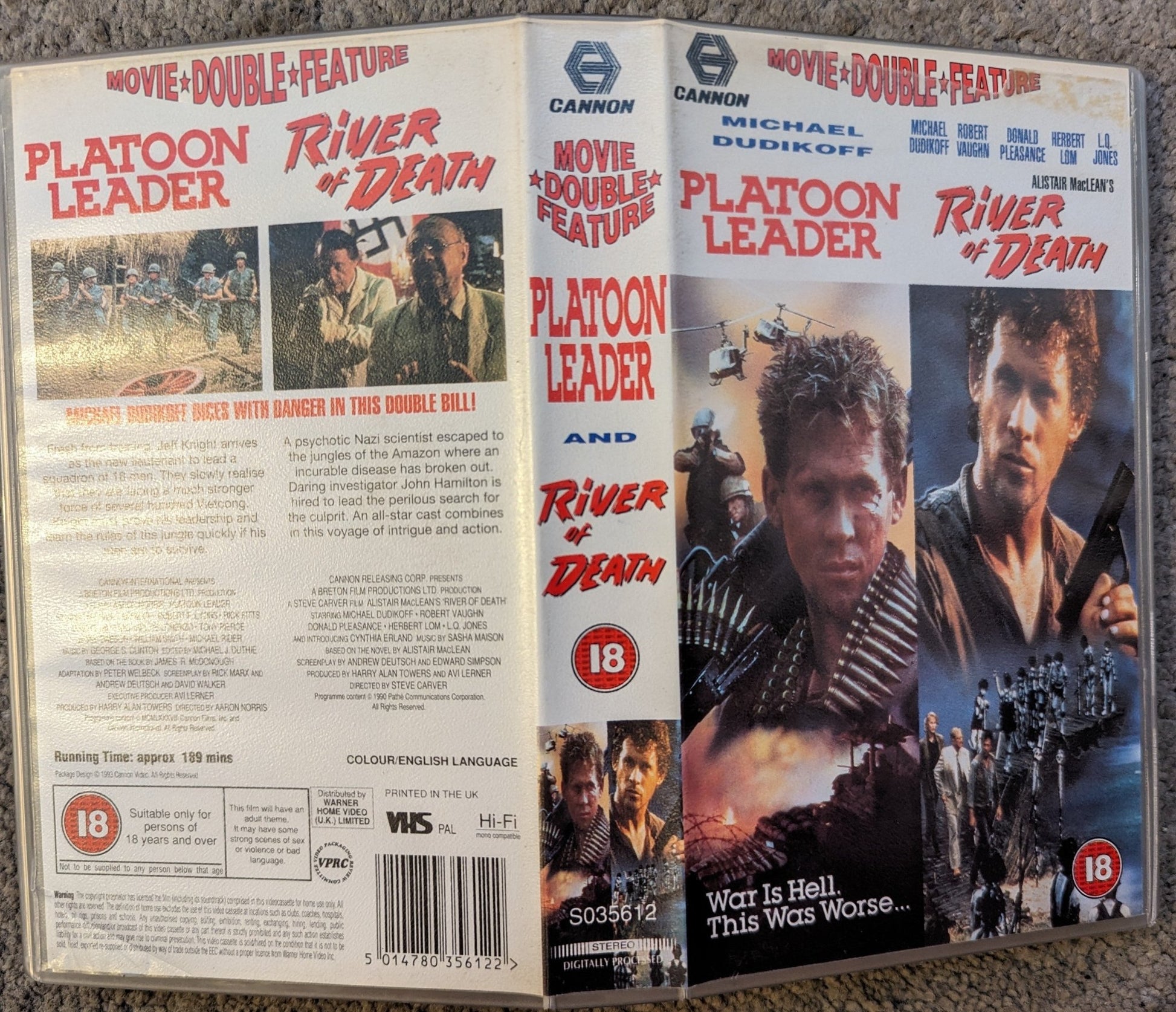 Platoon Leader & River Of Death VHS Video - Flippin Retro Video Shop