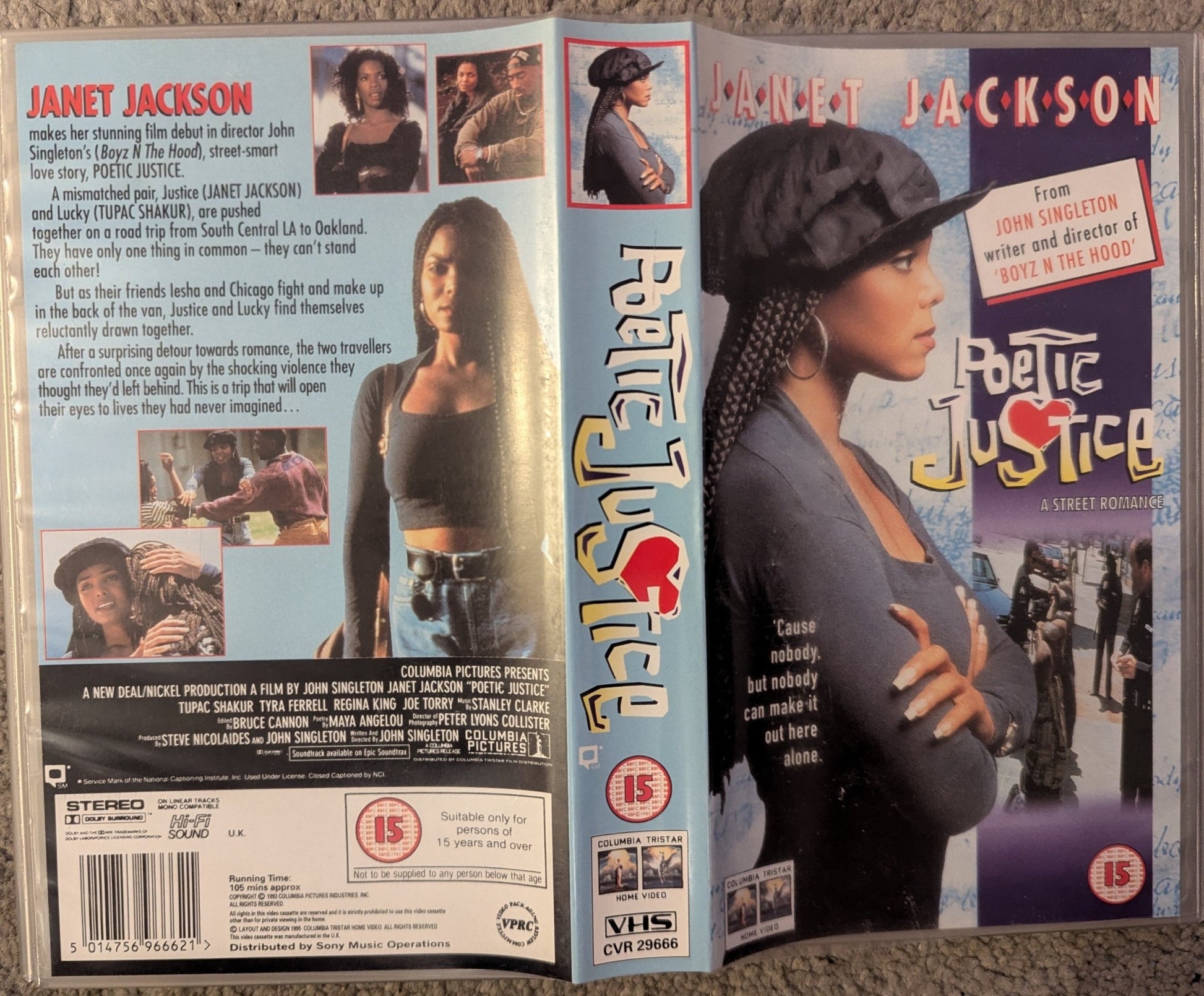 Poetic Justice (1993) VHS Video - Flippin Retro Video Shop