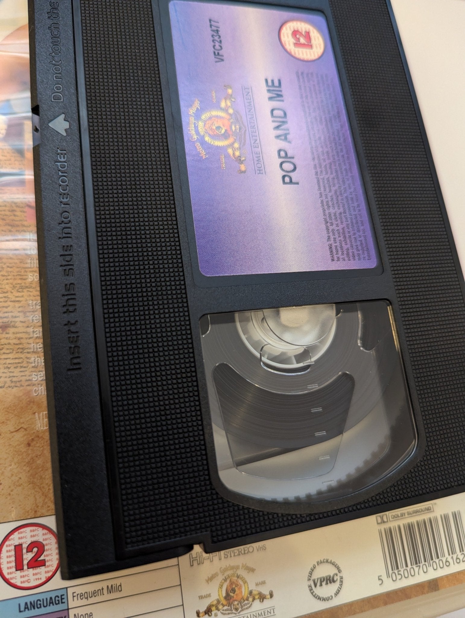 Pop and Me (1999) VHS Video Ex Rental - Flippin Retro