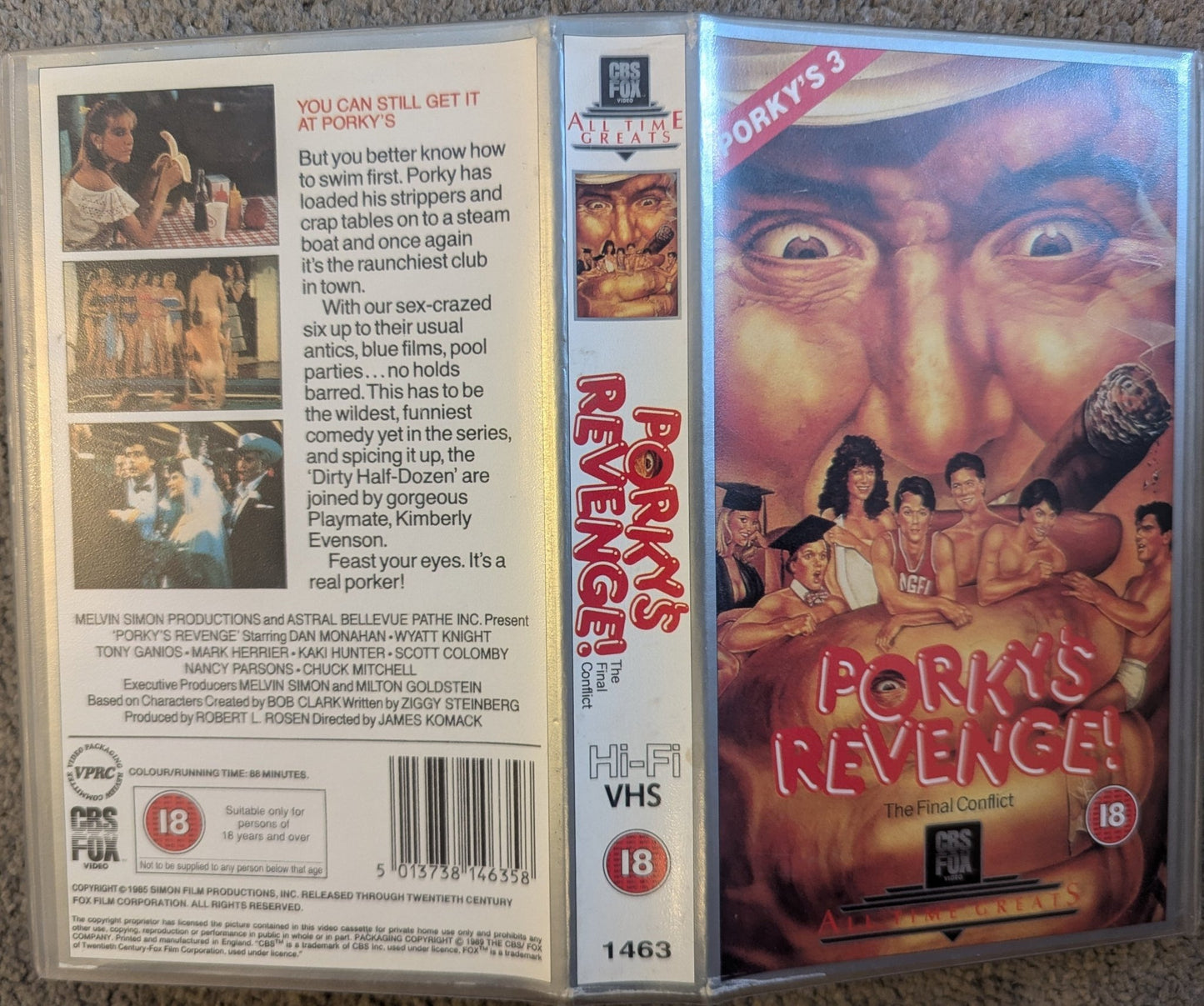 Porky's Revenge (1985) VHS Video - Flippin Retro Video Shop