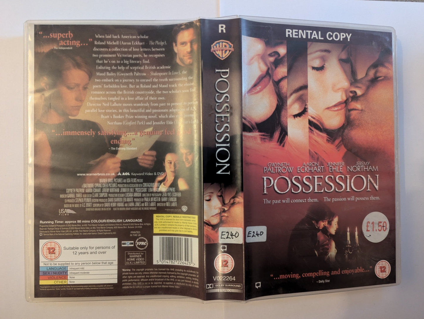 Possession (2002) VHS Video Ex Rental - Flippin Retro