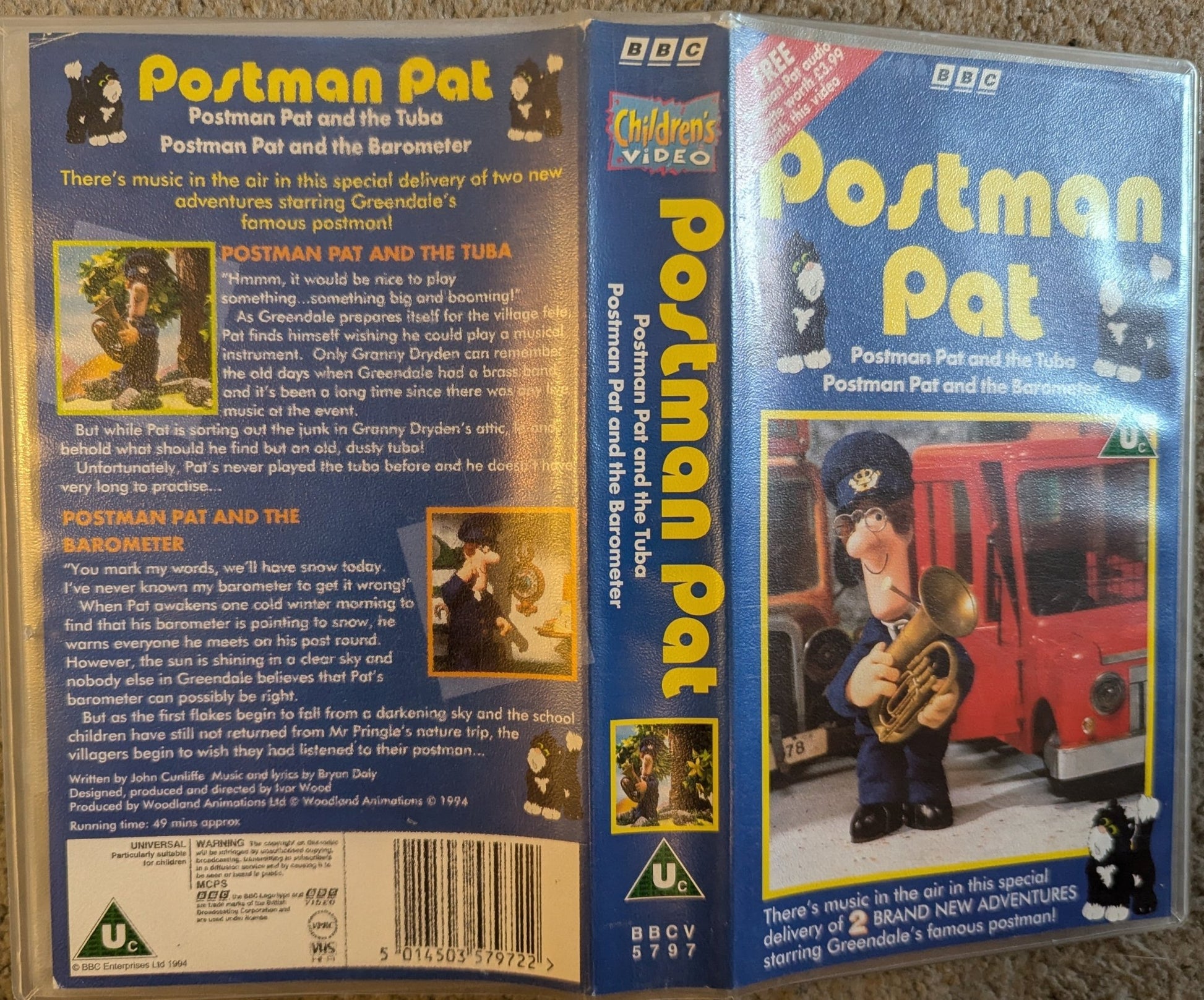 Postman Pat and the Tuba VHS Video BBC - Flippin Retro Video Shop