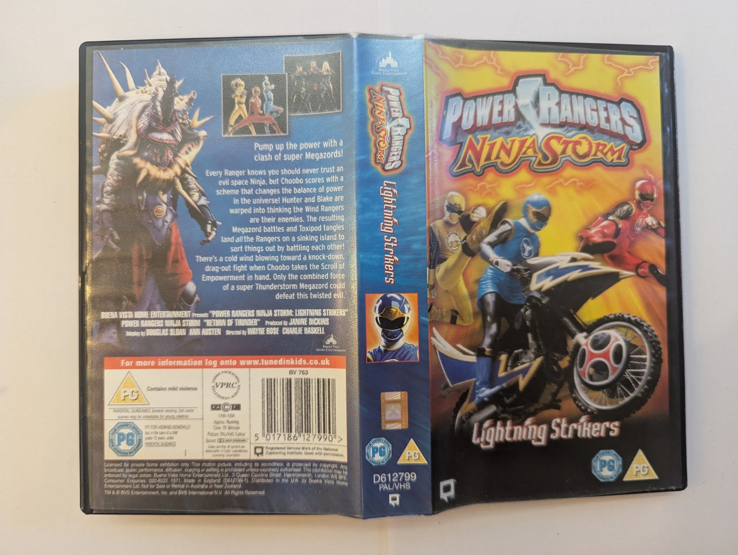 Power Rangers Ninja Storm Lightning Strikers VHS Video - Flippin Retro Video Shop