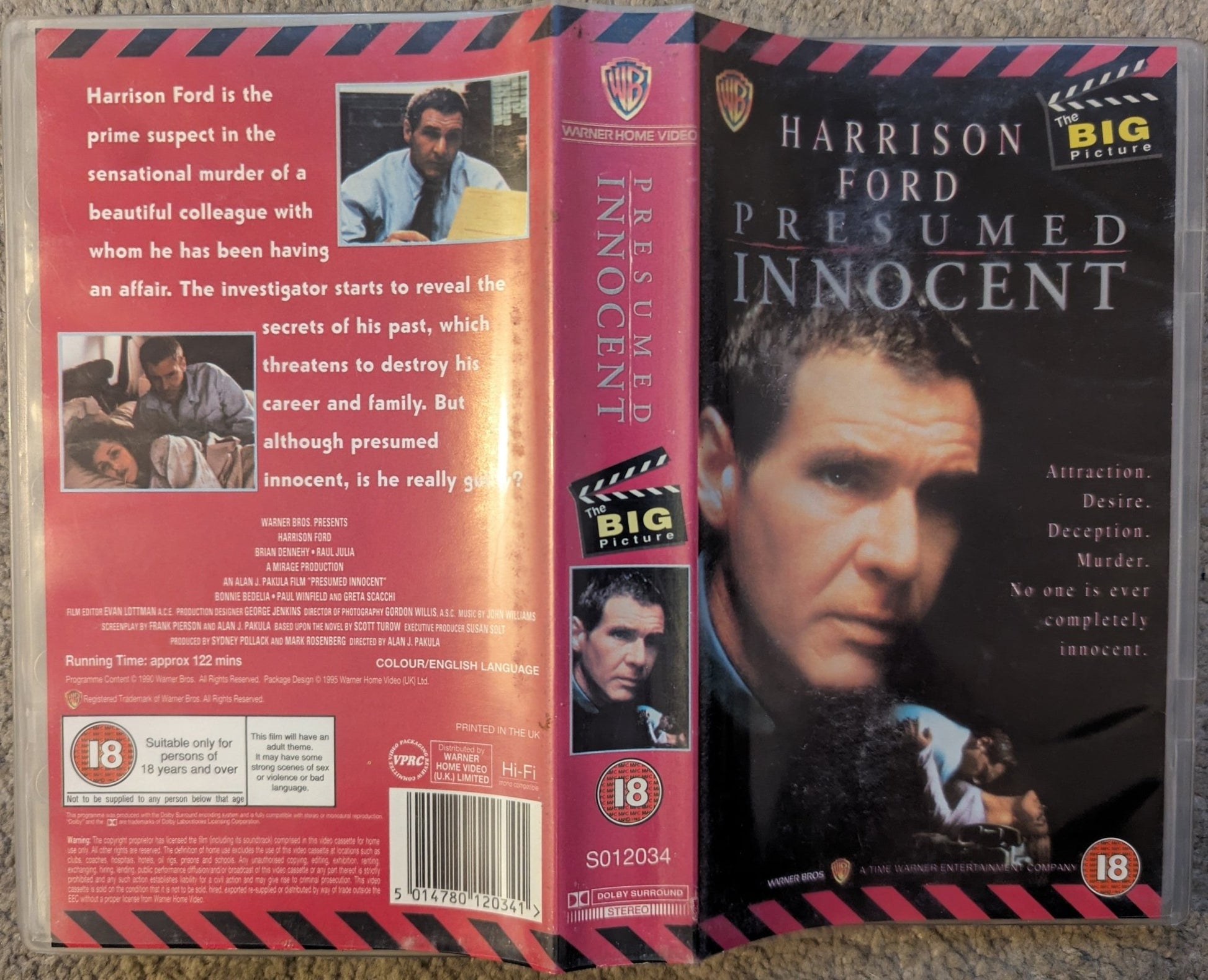 Presumed Innocent (1990) VHS Video - Flippin Retro Video Shop