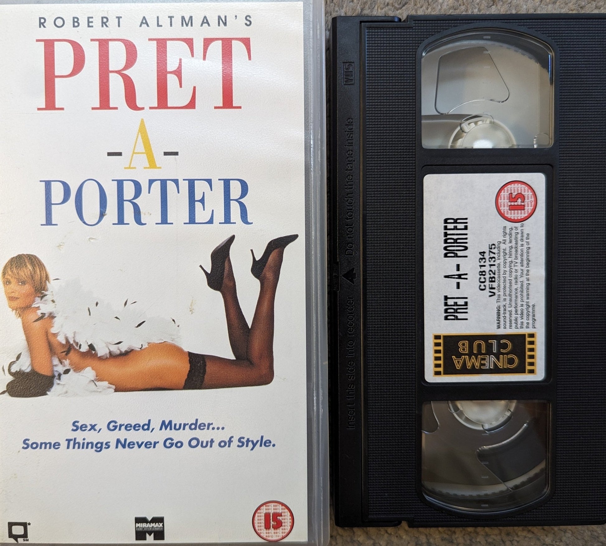 Pret - A - Porter (1994) VHS Video - Flippin Retro Video Shop