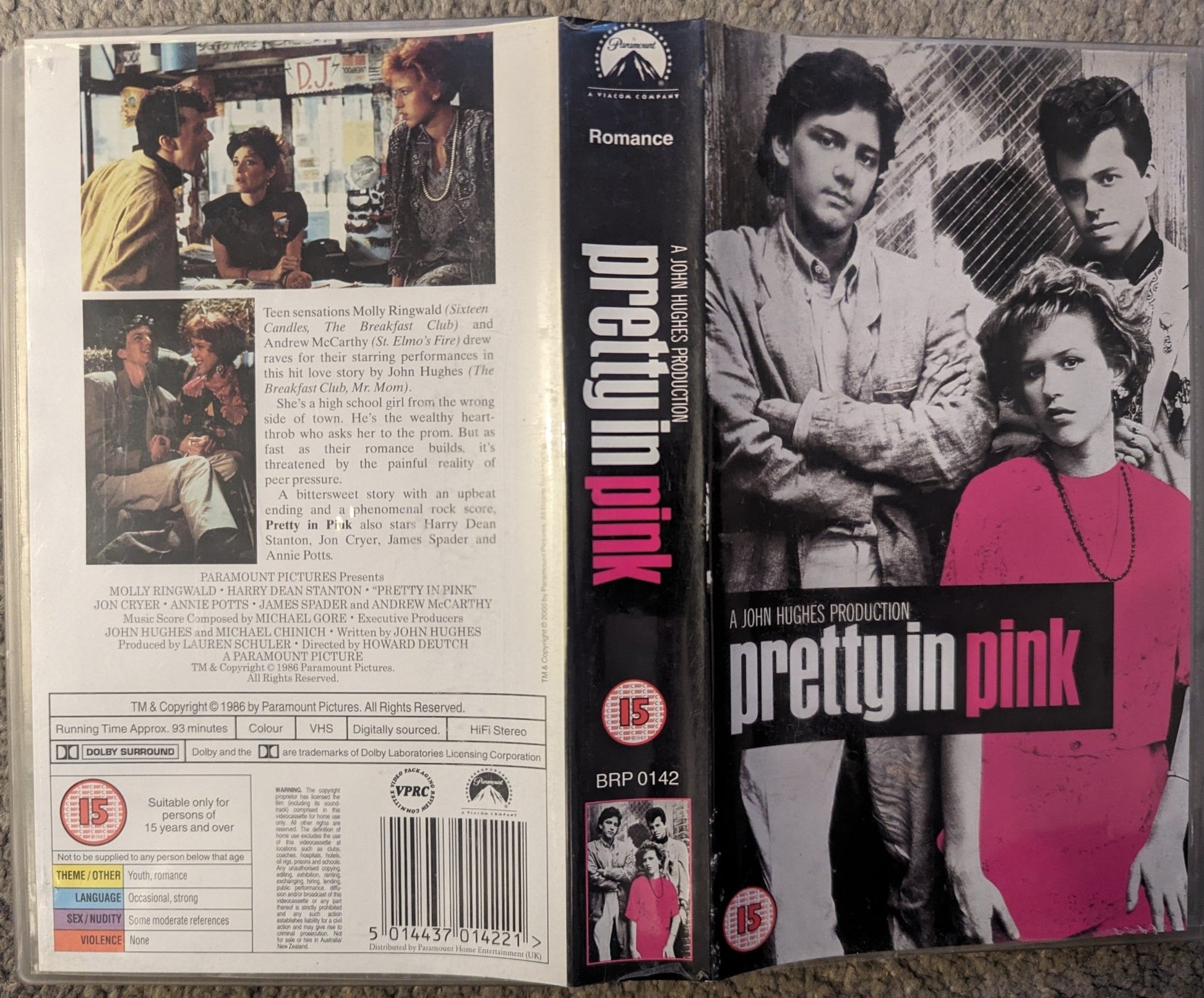 Pretty In Pink (1986) VHS Video - Flippin Retro Video Shop