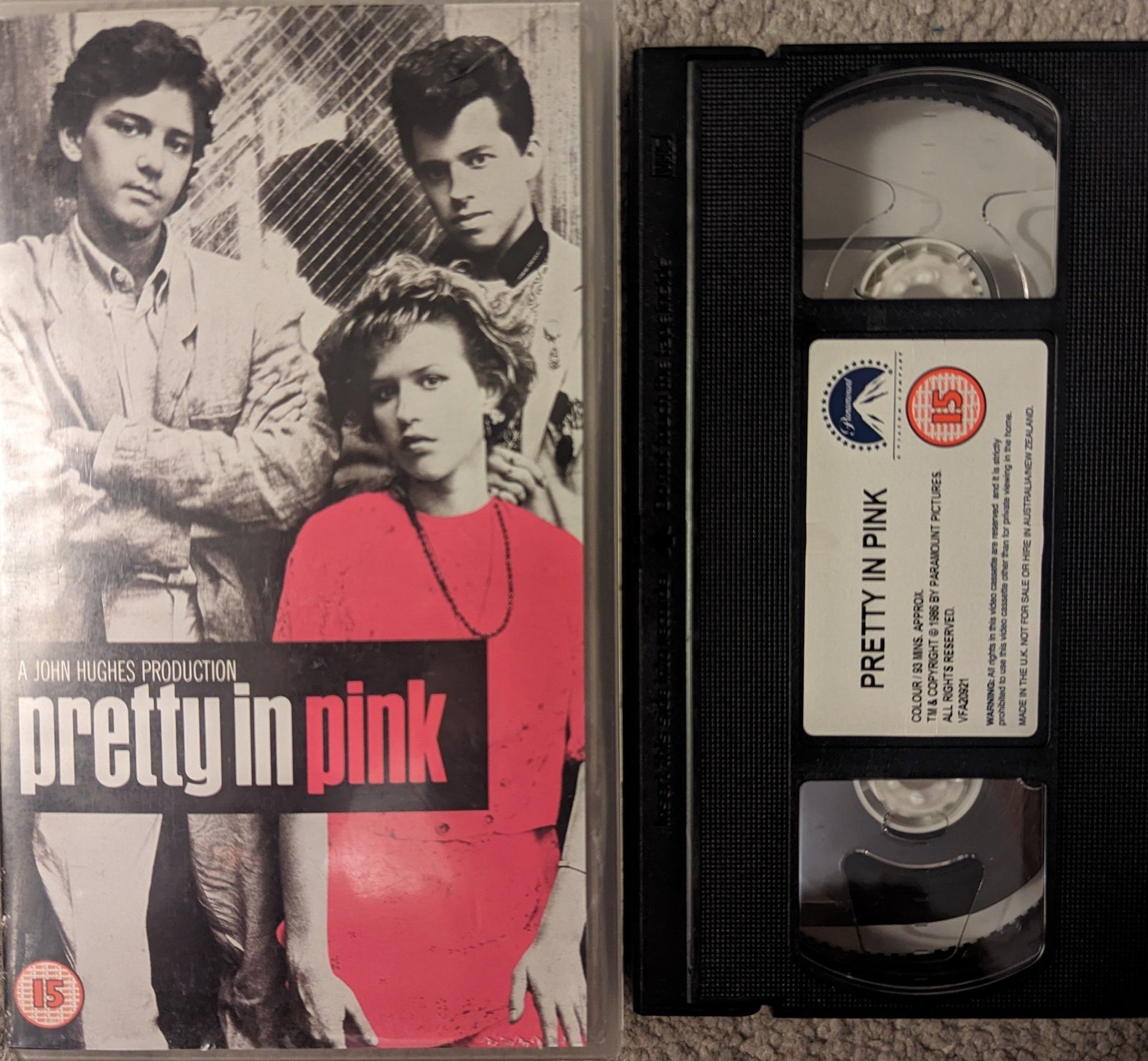 Pretty In Pink (1986) VHS Video - Flippin Retro Video Shop