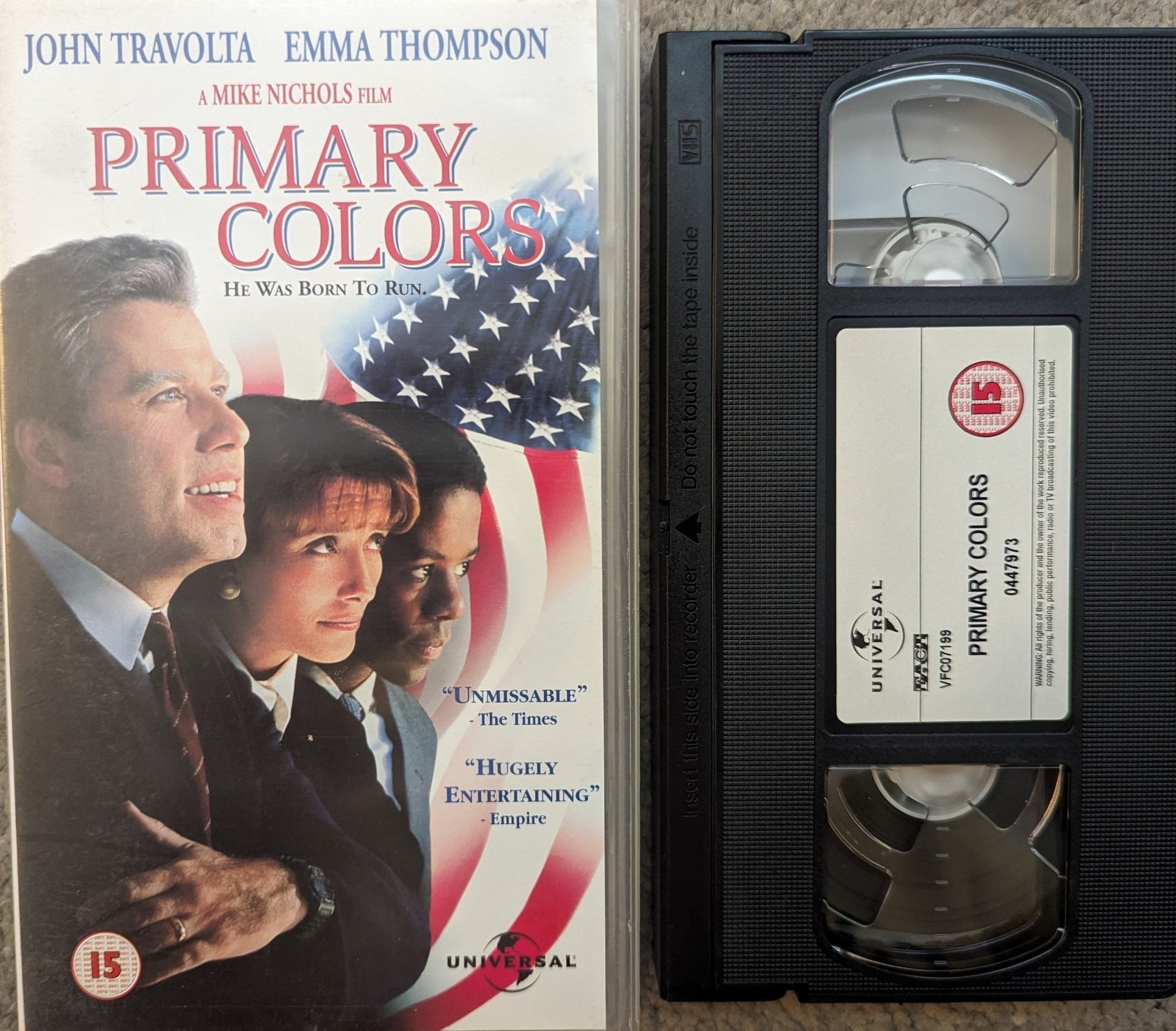 Primary Colors (1998) VHS Video - Flippin Retro Video Shop