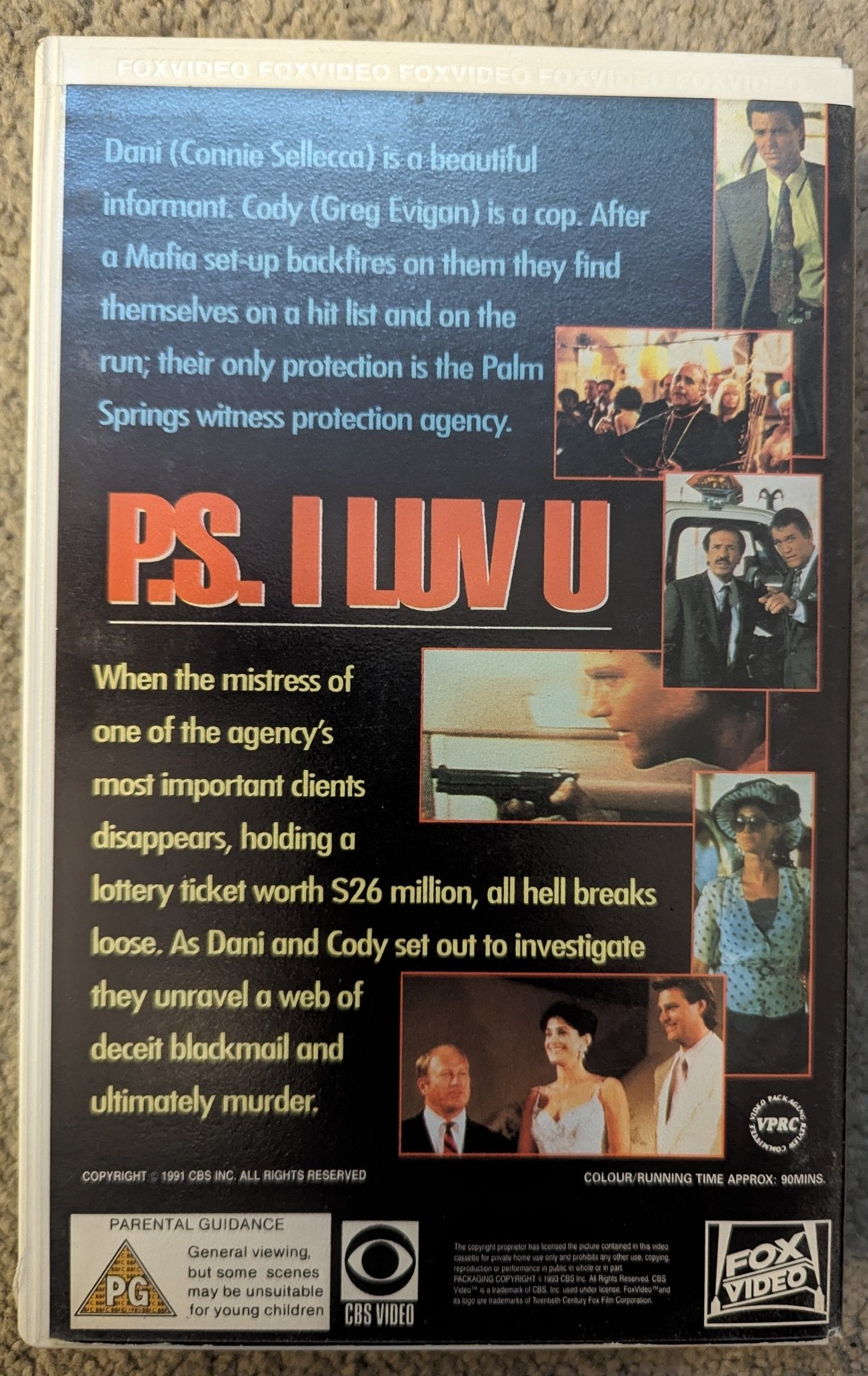 P.S I Luv U (1991) VHS Video Ex Rental - Flippin Retro Video Shop