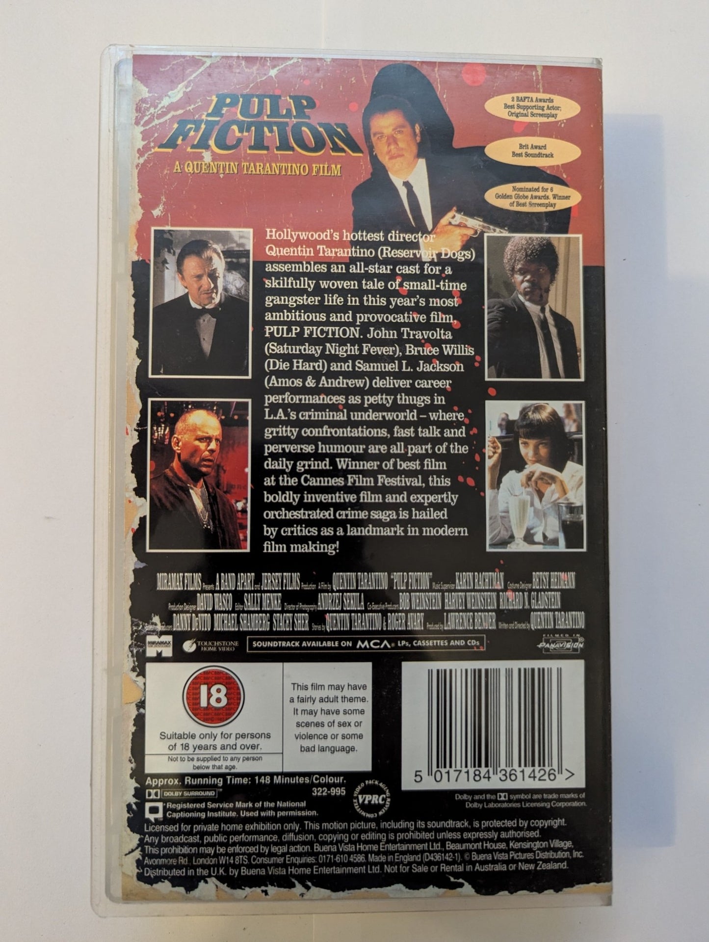 Pulp Fiction (1994) VHS Video - Flippin Retro Video Shop