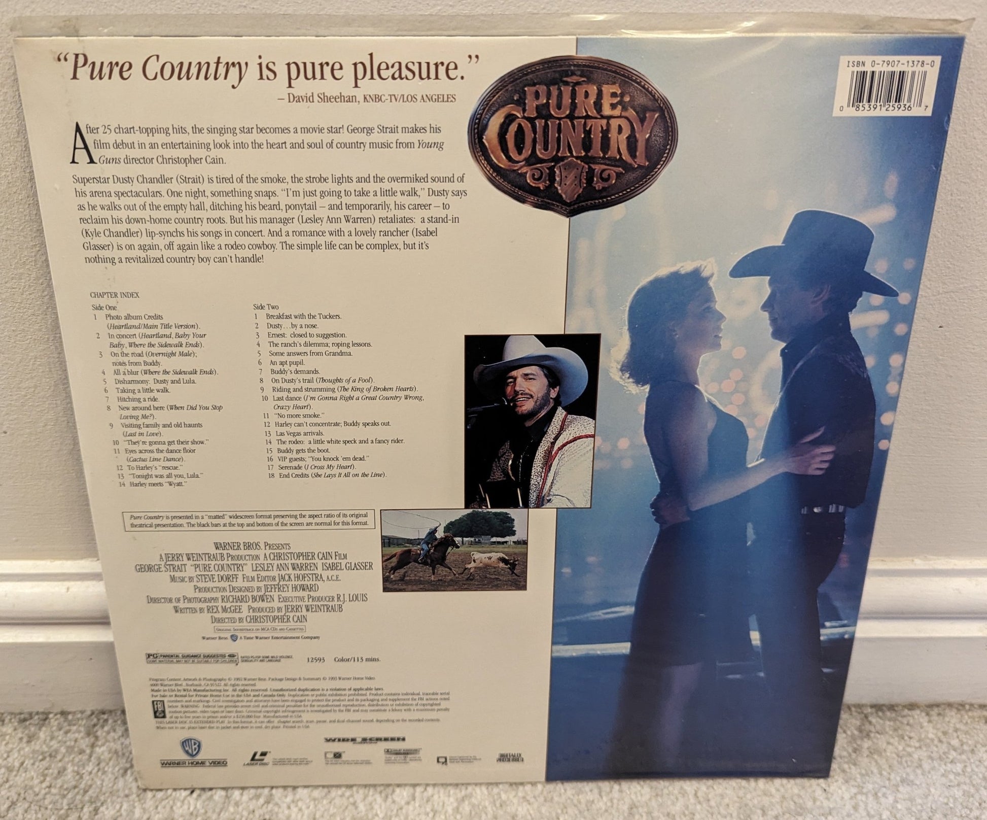 Pure Country Laserdisc NTSC - Flippin Retro Video Shop