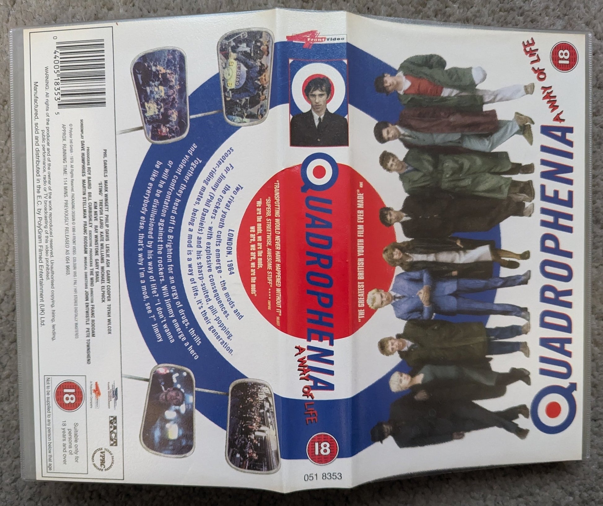 Quadrophenia (1979) VHS Video - Flippin Retro Video Shop