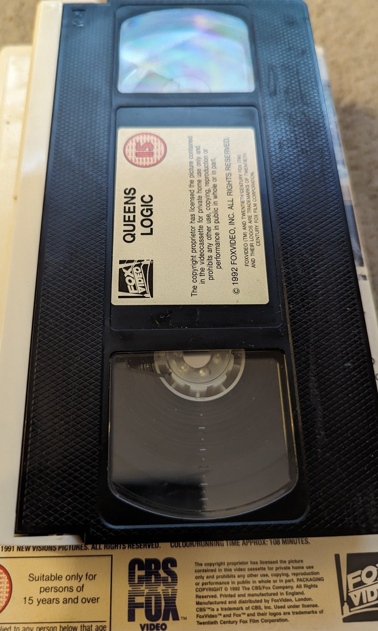 Queens Logic VHS Ex Rental SAMPLE (1991) - Flippin Retro Video Shop