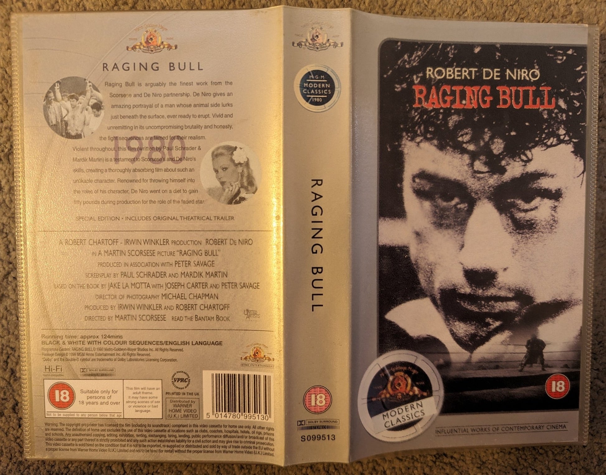 Raging Bull (1980) VHS Video *Sealed* - Flippin Retro Video Shop