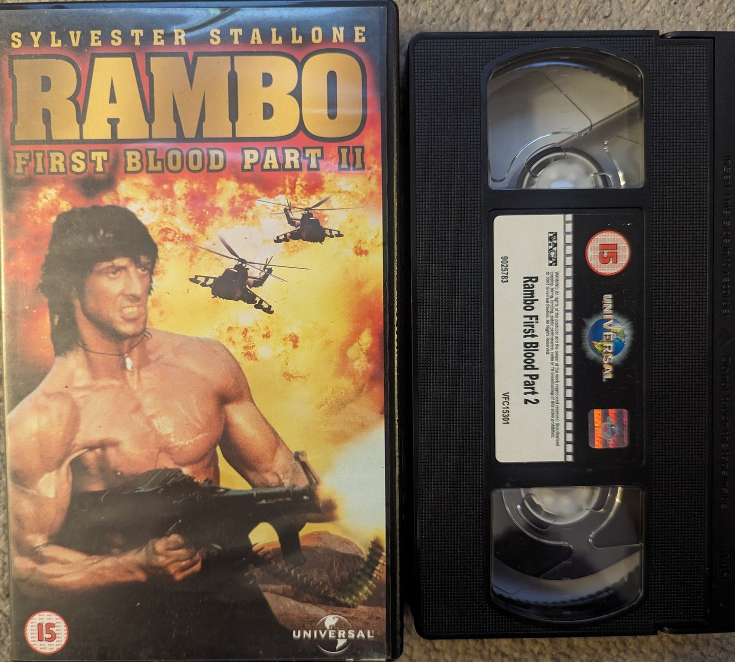 Rambo First Blood Part 2 (1985) VHS Video - Flippin Retro Video Shop