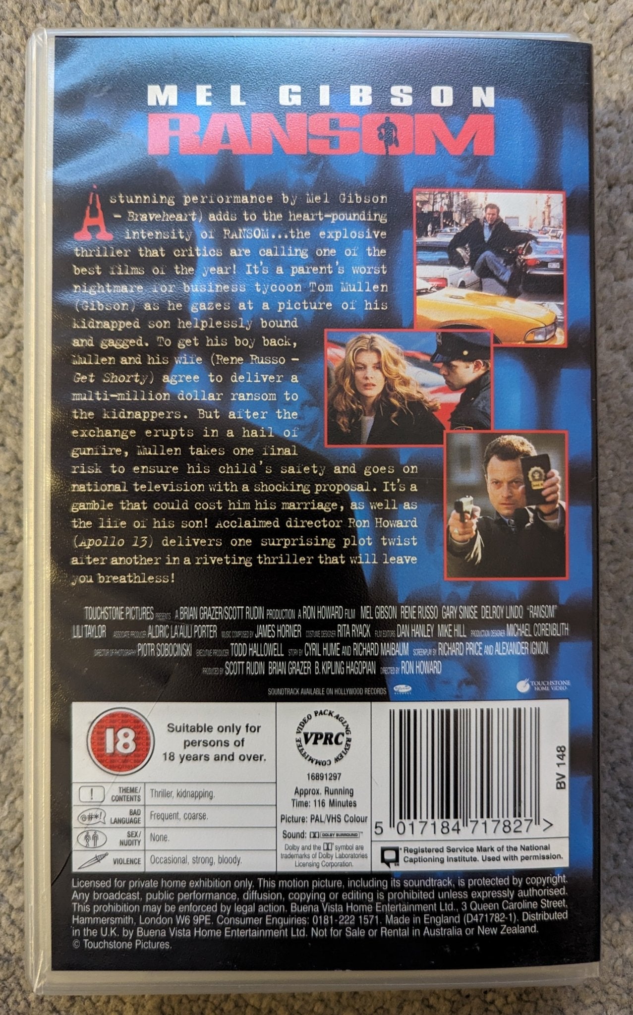 Ransom (1996) VHS Video - Flippin Retro Video Shop