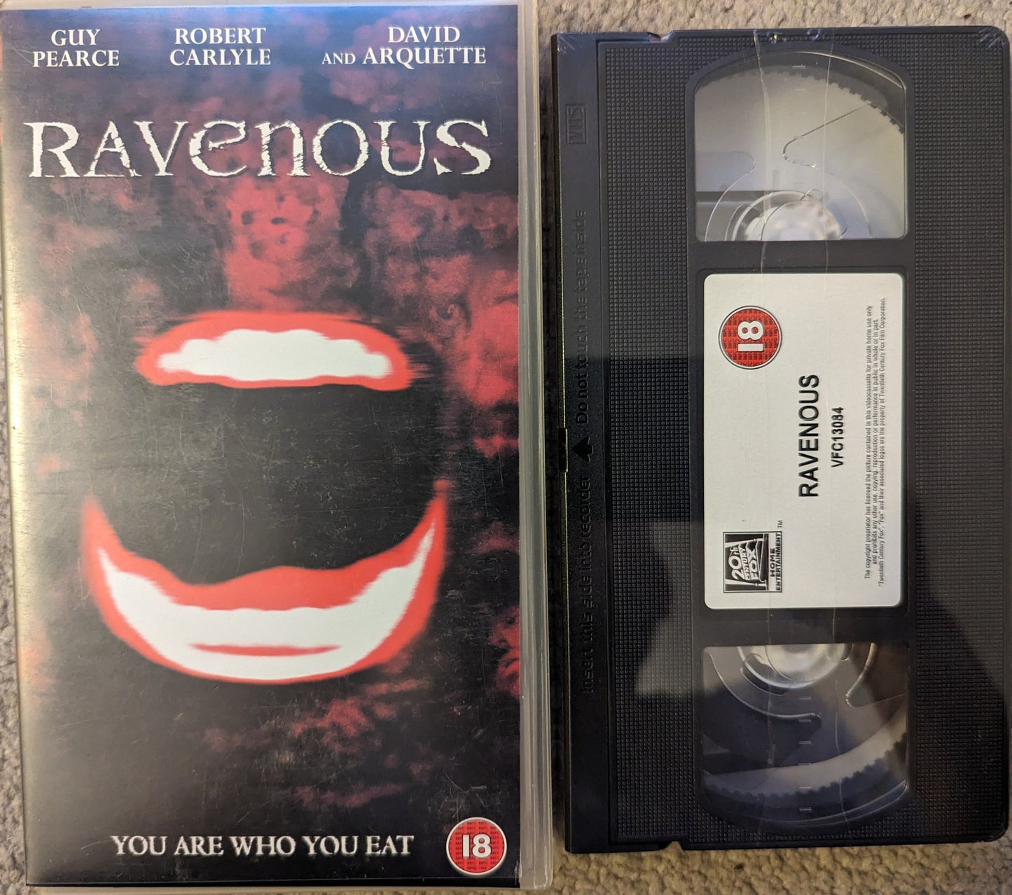 Ravenous VHS Video *Sealed* - Flippin Retro Video Shop