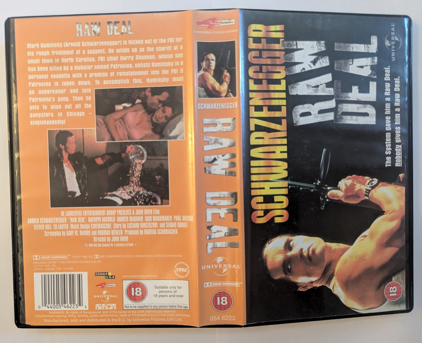 Raw Deal (1986) VHS Video 4Front - Flippin Retro Video Shop