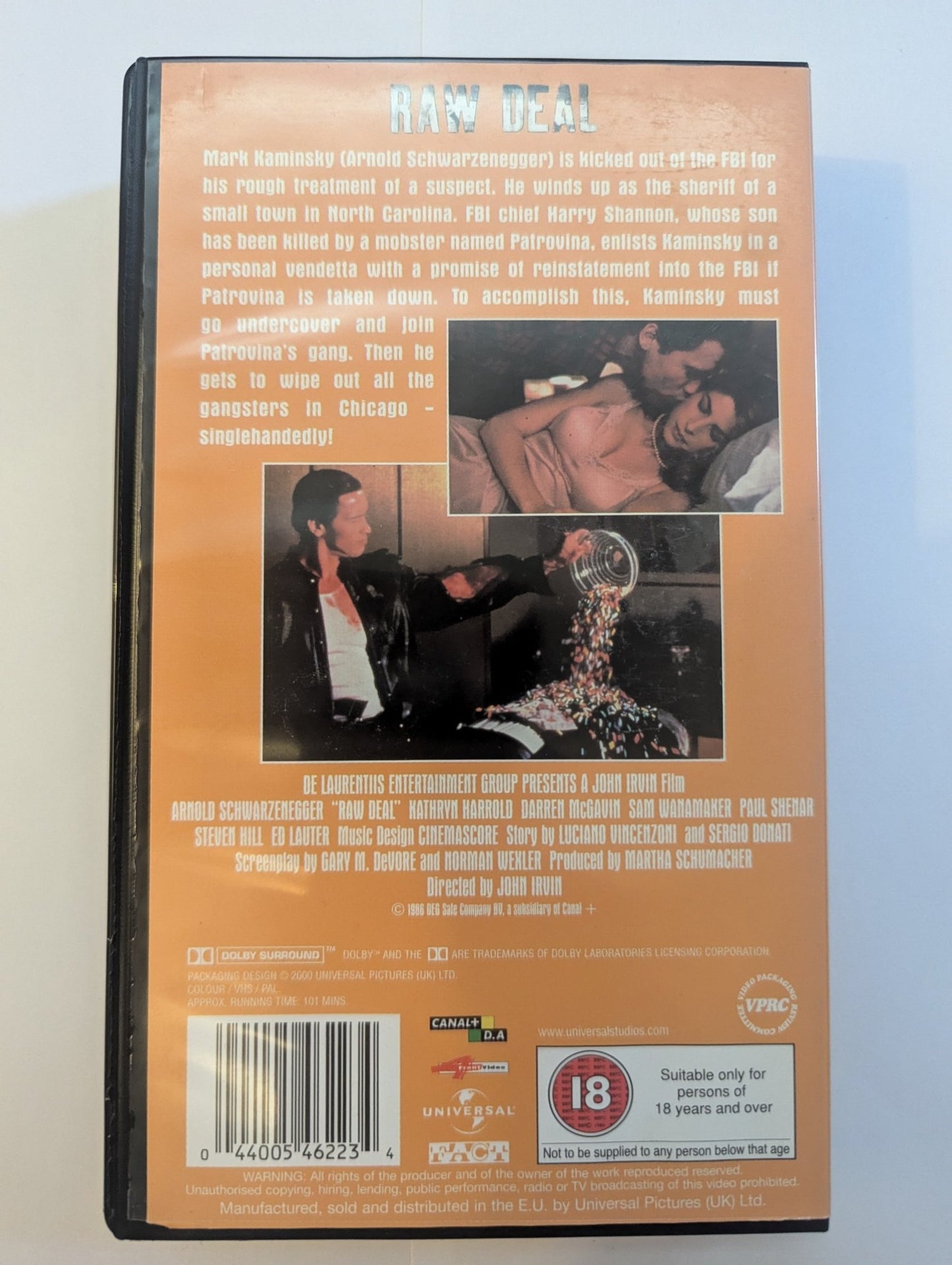 Raw Deal (1986) VHS Video 4Front - Flippin Retro Video Shop