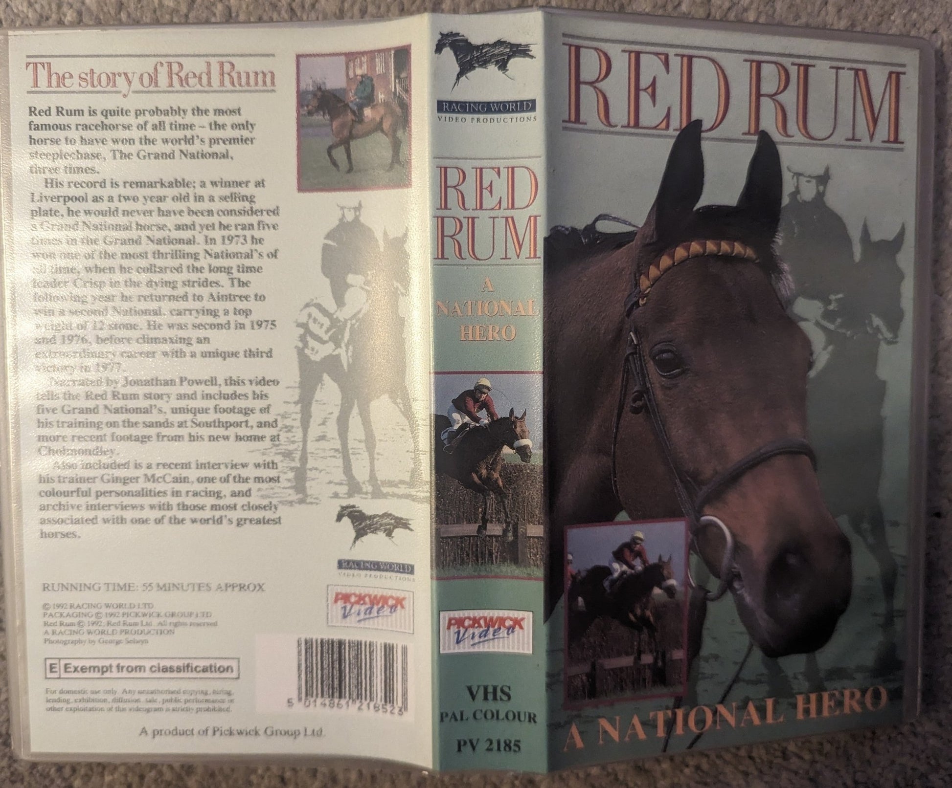 Red Rum A National Hero VHS Video - Flippin Retro Video Shop