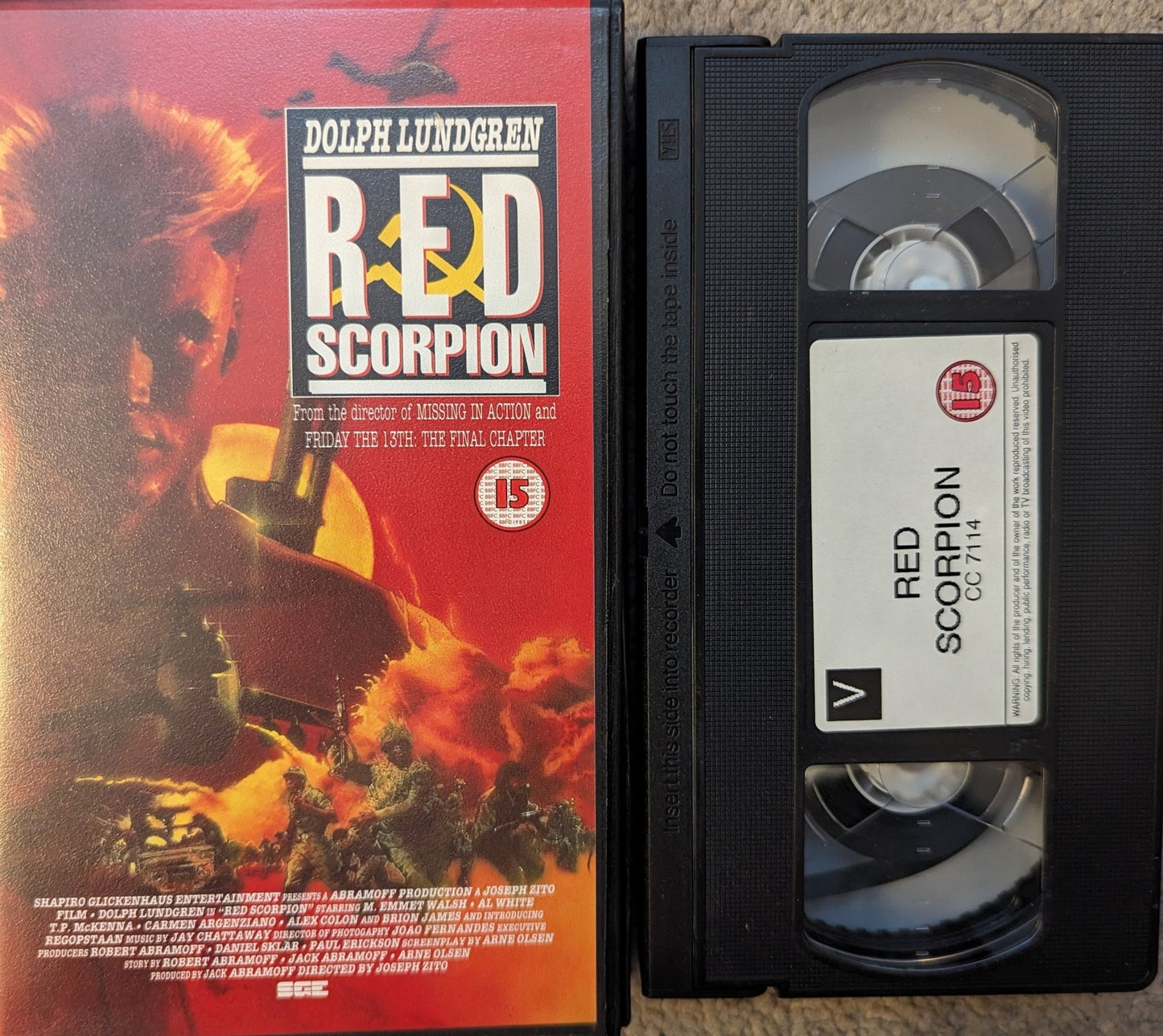 Red Scorpion (1988) VHS Video - Flippin Retro Video Shop