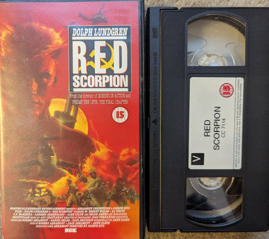 Red Scorpion (1988) VHS Video - Flippin Retro Video Shop