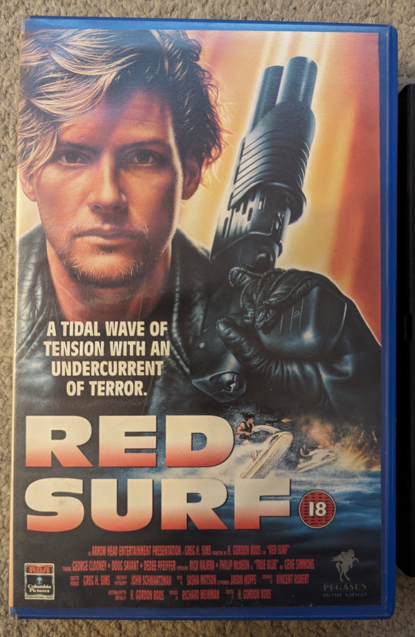 Red Surf (1990) VHS Video Ex Rental - Flippin Retro Video Shop