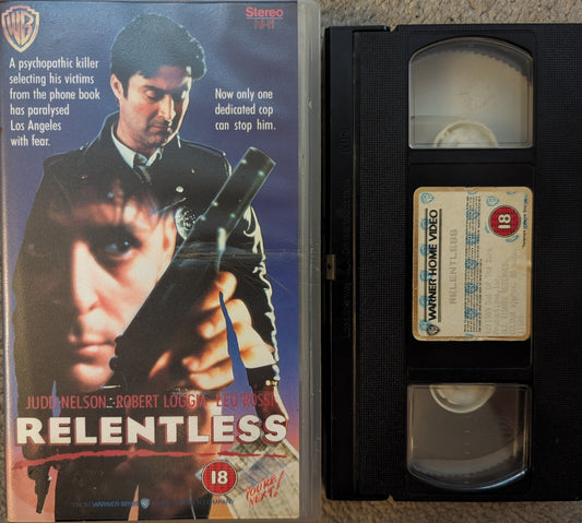 Relentless (1989) VHS Video - Flippin Retro Video Shop