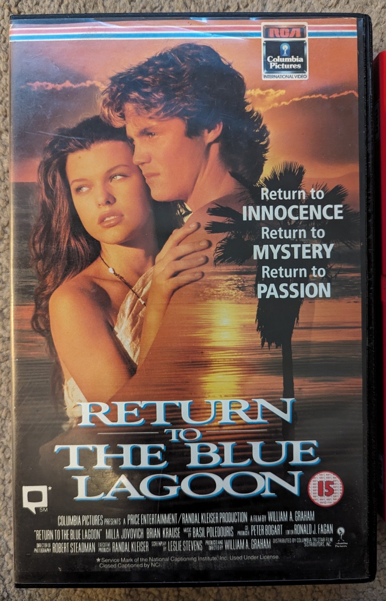 Return To The Blue Lagoon (1991) VHS Video Ex Rental - Flippin Retro Video Shop