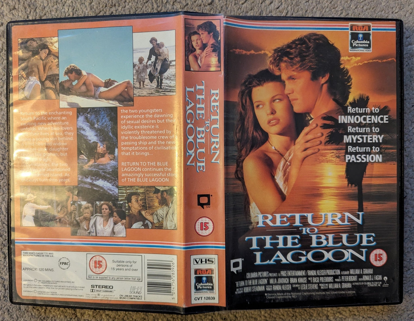 Return To The Blue Lagoon (1991) VHS Video Ex Rental - Flippin Retro Video Shop