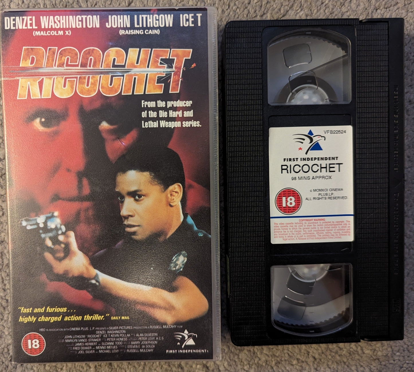 Ricochet (1991) VHS Video - Flippin Retro Video Shop