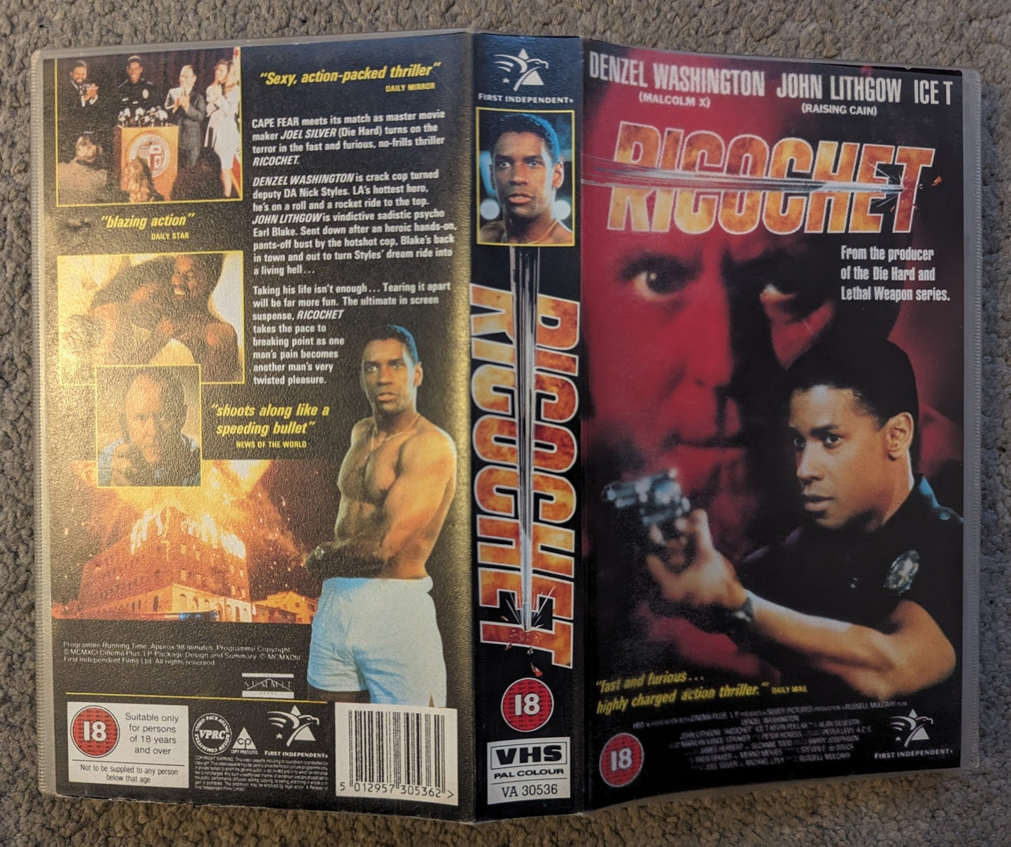 Ricochet (1991) VHS Video - Flippin Retro Video Shop