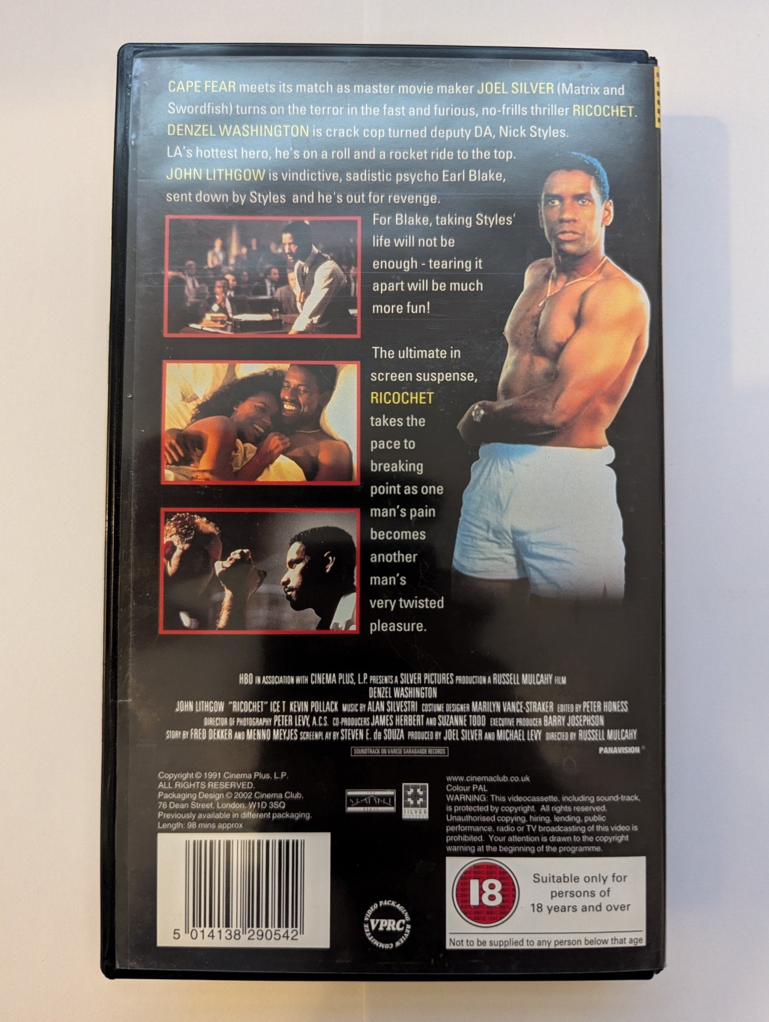 Ricochet (1991) VHS Video Cinema Club - Flippin Retro