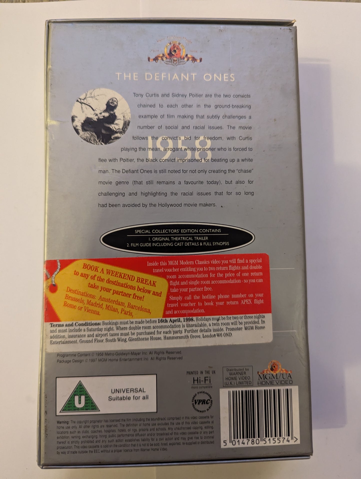 The Defiant Ones (1958) VHS Video *Sealed*