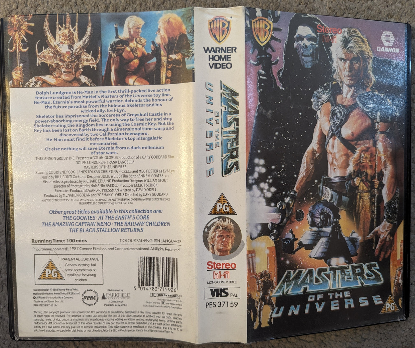 Masters Of The Universe (1987) VHS Video