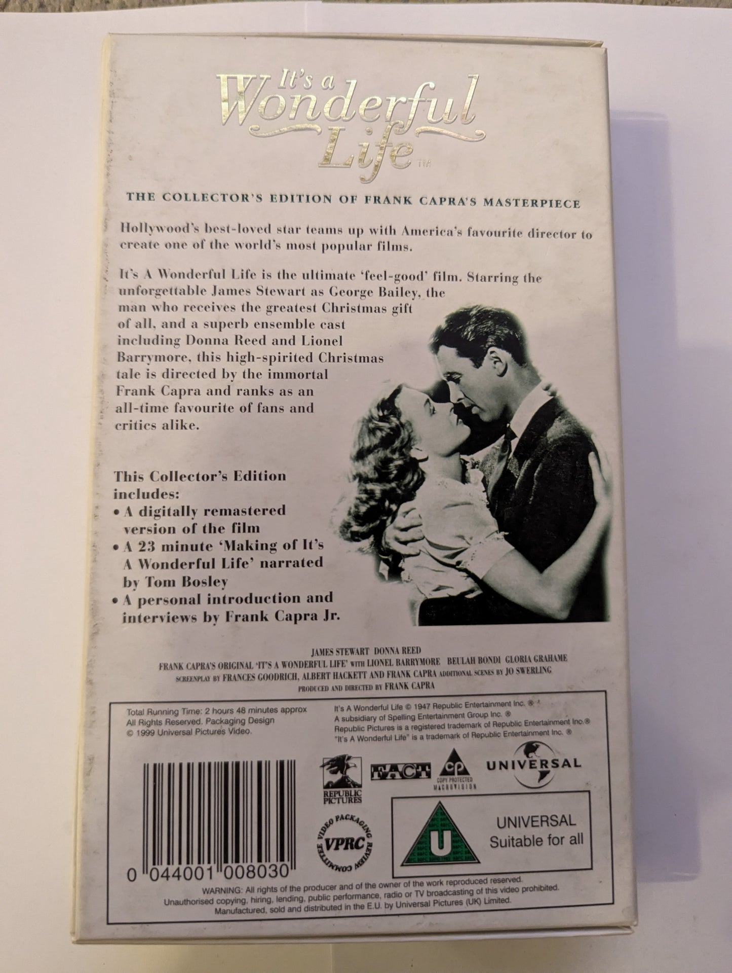 It's A Wonderful Life (1946) VHS Video