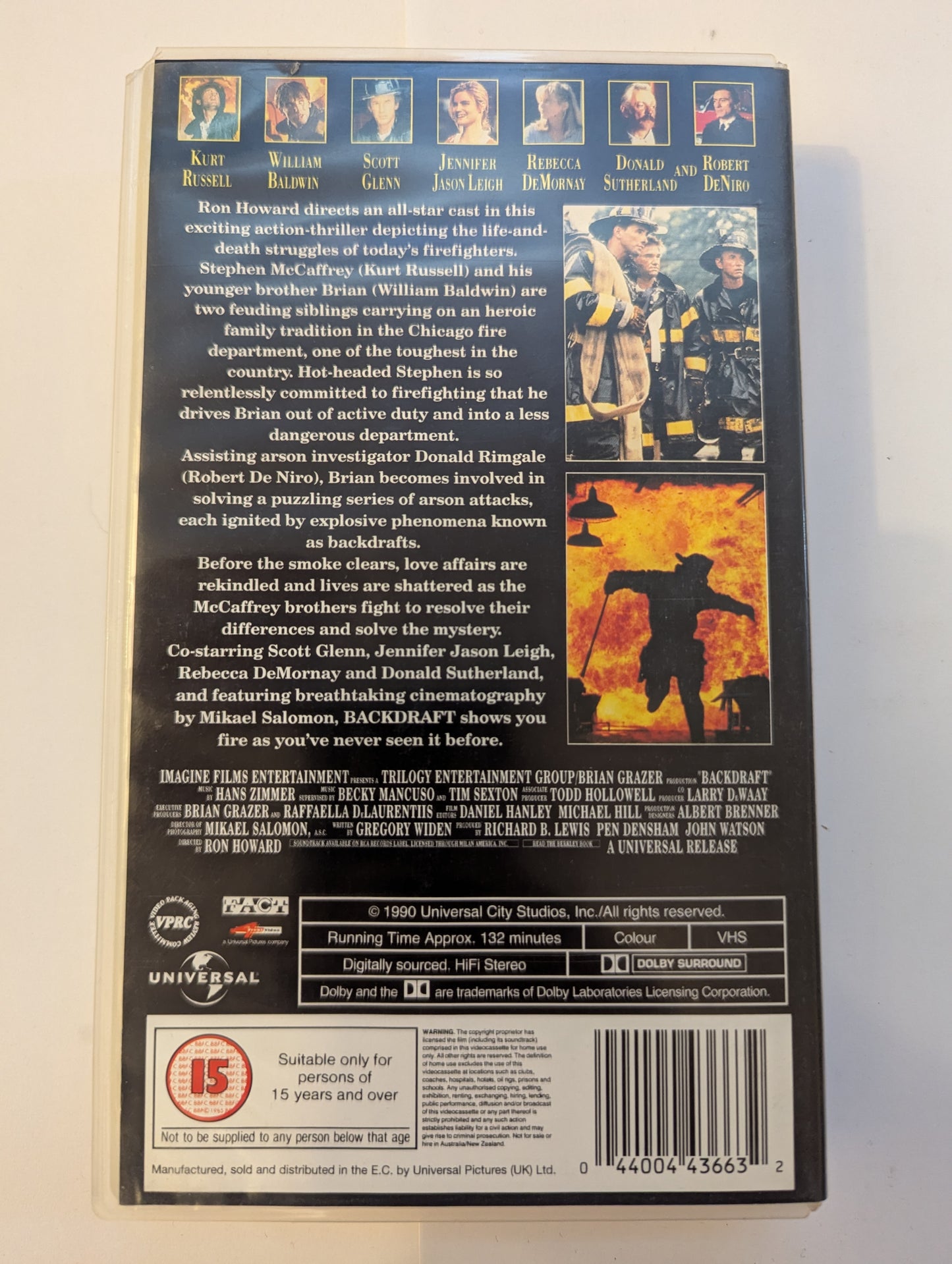 Backdraft (1991) VHS Video 4front