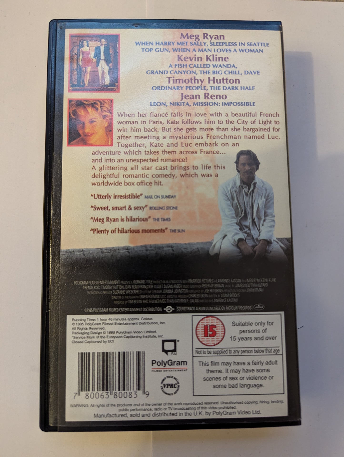 French Kiss (1995) VHS Video